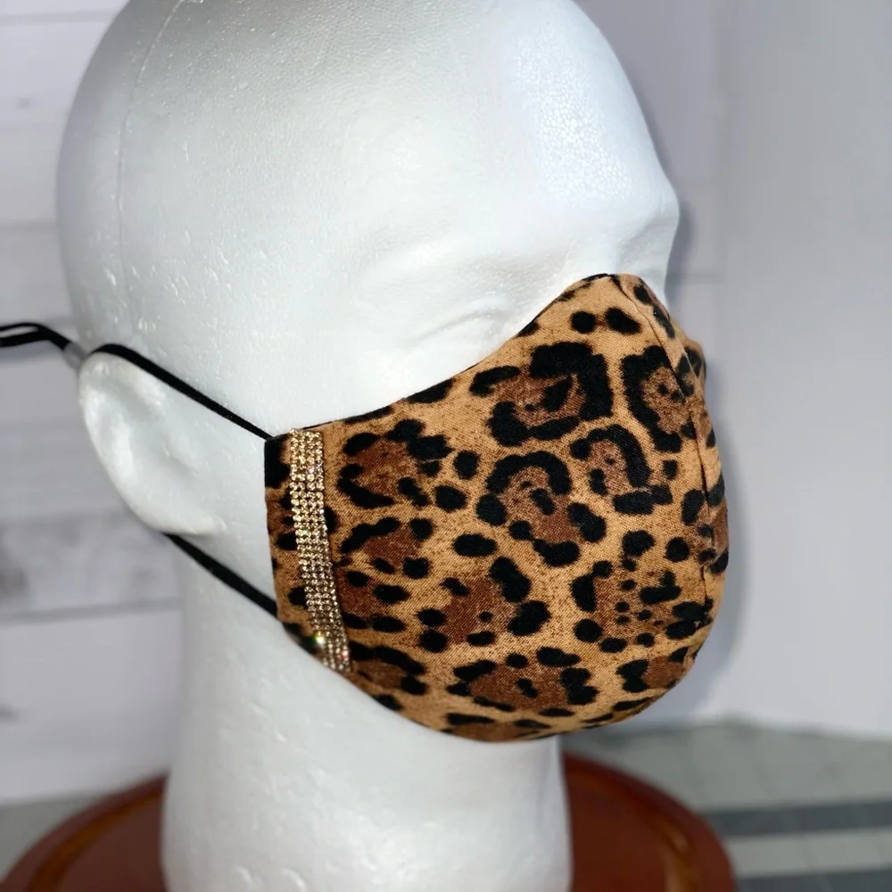 Cheetah Animal print face mask leopard